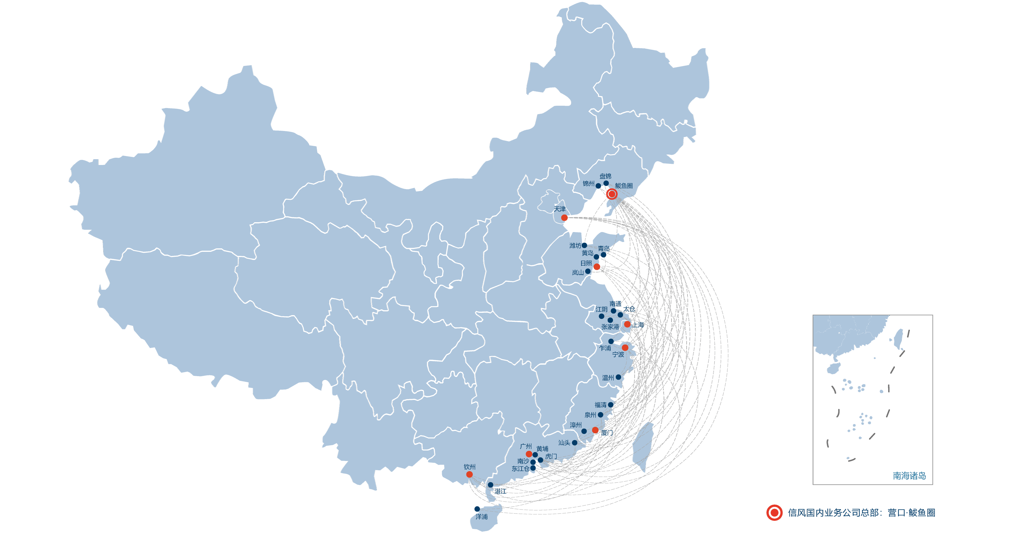 国内集装箱航线